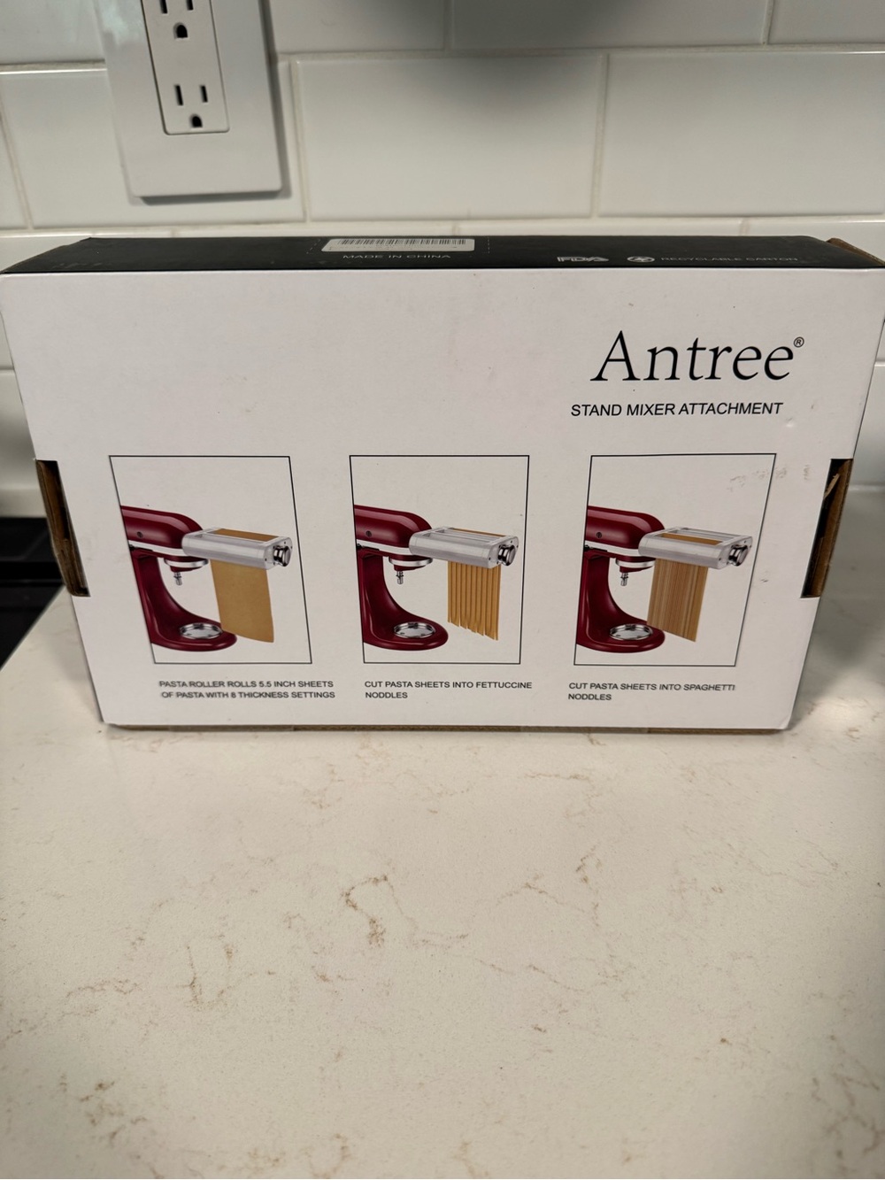 Antree Pasta Maker Attachment 3 in 1 Set for KitchenAid Stand Mixers - Picture 3 of 9